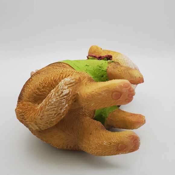 Cute Critter Collectible Figurine Textured & Detailed Ceramic Bandit Outfit - Picture 6 of 7